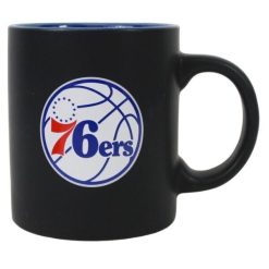 NBA Philadelphia 76ers Basketball - 14oz Ceramic 2Tone Black Matte Series Mug