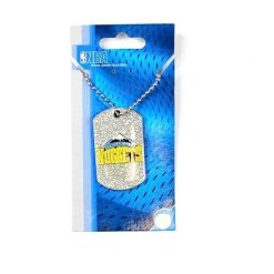 NBA Denver Nuggets Basketball Glitter Series Chain Necklace Dog Tag Pendant