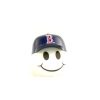 2pk MLB Boston Red Sox Baseball Official Merch Car Antenna Topper White Smiley