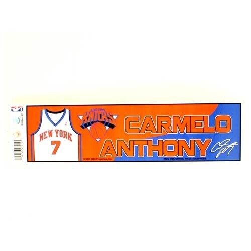 2pk NBA New York Knicks Basketball Carmelo Anthony #7 Bumper Sticker Series 12 Main Image