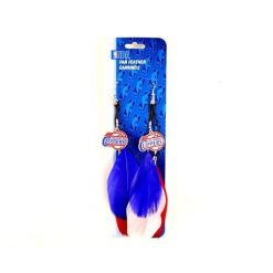 NBA Los Angeles Clippers Basketball Feather Hook Dangle Earrings Red/White/Blue