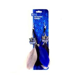 NBA Dallas Mavericks Basketball Little Earth Fan Feather Dangle Hook Earrings