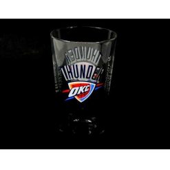 2pk NBA Oklahoma City Thunder OKC Basketball Pint 16oz Beer Glass Team Logo