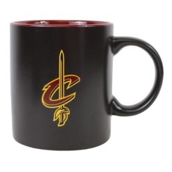 NBA Cleveland Cavaliers Basketball 14oz Ceramic Coffee Mug Black Matte