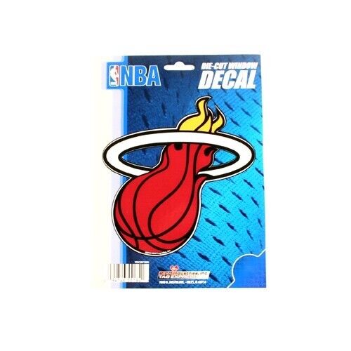 2pk NBA Miami Heat Basketball Team Logo Window Decal Die-Cut Sticker 5.75"x7.75" Main Image