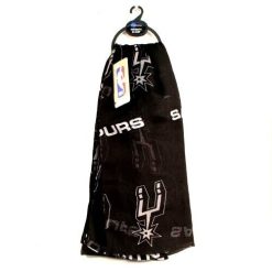 NBA San Antonio Spurs Basketball - Team Logo Black Infinity Scarf, Fan Item