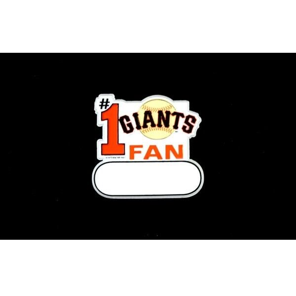 2pk MLB San Francisco Giants #1 Fan 3” Custom Magnet Brand New Collectibles
