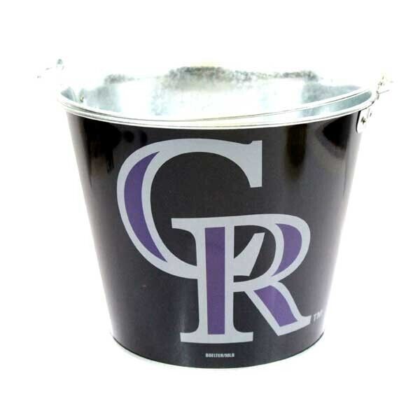MLB Colorado Rockies Baseball Official Licensed 5qt Metal Beer Ice Bucket