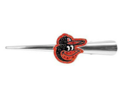 MLB Baltimore Orioles Baseball Official Merch The Spike Bling Hair Clip Silver