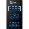 NFL Los Angeles Chargers Football Official Licensed 5pc Pony Tie Hair Clip Set