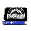 MLB Colorado Rockies Baseball Polyester Embroidered Logo Car Seat Cover Black