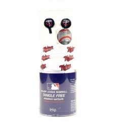 MLB Minnesota Twins Baseball Official Merch Shoestring Style Earbuds Headphones