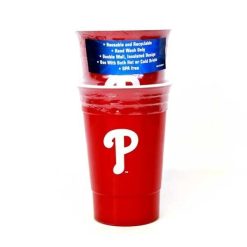 2pk MLB Philadelphia Phillies Baseball Official 16oz Double Walled Party Cups