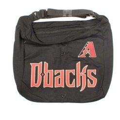 MLB Arizona Diamondbacks Baseball Official The Big Tote 3-Button Purse Black