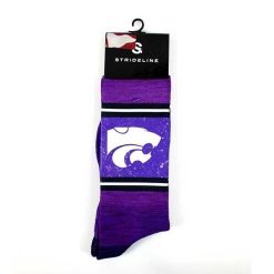 NCAA Kansas State Wildcats Purple Weathered Look Large Socks Official Fan Gear