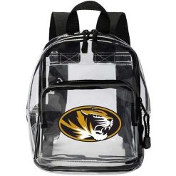 NCAA Missouri Tigers Official Clear Mini Backpack X-Ray Stadium Bag Tote PVC