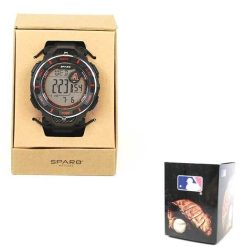 MLB Arizona Diamondbacks Baseball Sparo Power Style Wrist Watch Black/Red