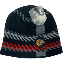 NHL Chicago Blackhawks Hockey Causeway Collection Knit Men's Headwear Cap, Hat