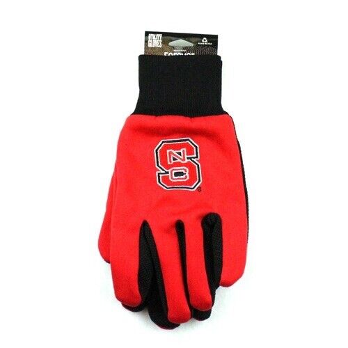 NCAA NC State Wolfpack Official Fan Black Palm Series Sports Utility Grip Gloves