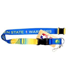 NBA Golden State Warriors Basketball Crossover Style Lanyard Keychain ID Holder
