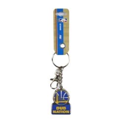 NBA Golden State Warriors Basketball GSW Dub Nation Metal Keychain Key Holder