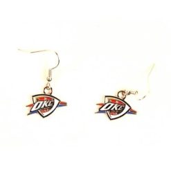 NBA Oklahoma City Thunder OKC Basketball Fan Gear Dangle Hook Earrings Aminco