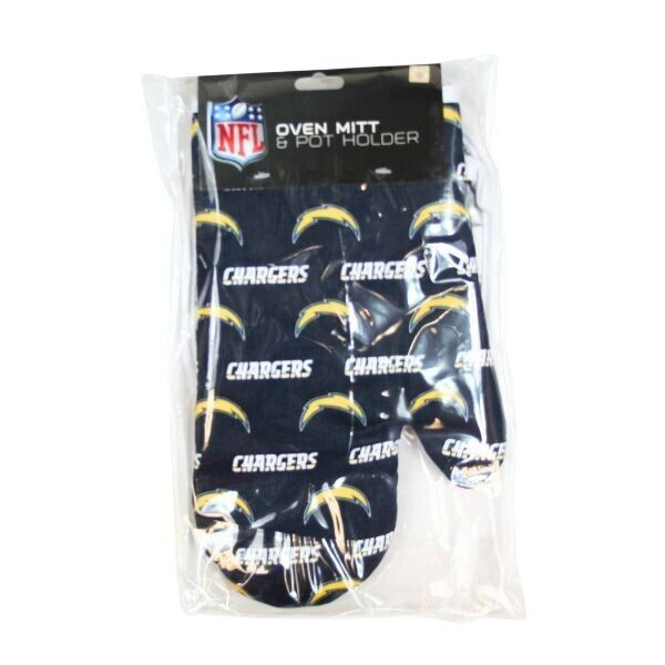 NFL Los Angeles Chargers Football Official Merch All Over Oven Mitt Pot Holder