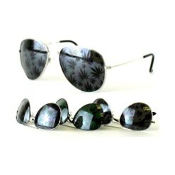 Aviator Style Full Leaf Design Men's Sunglasses #MJ110