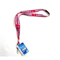NBA Los Angeles LA Clippers Basketball Team Lanyard Keychain ID Holder Red