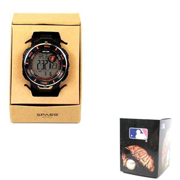 MLB Baltimore Orioles Baseball Official Fan Gear Sparo Power Style Watch Black Main Image