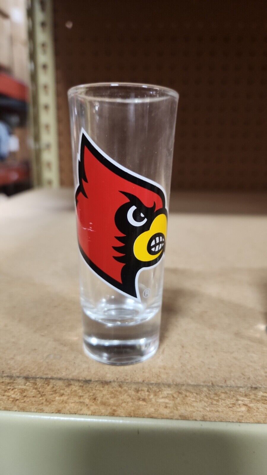 NCAA Louisville Cardinals Football Official 2oz Cordial Hype Style Shot Glass