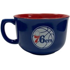 NBA Philadelphia 76ers Basketball Official FLT Style 32oz 2Tone Ceramic Bowl Mug