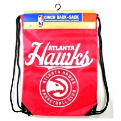 NBA Atlanta Hawks Basketball Official Red Team Spirit Back Sack Drawstring Bag