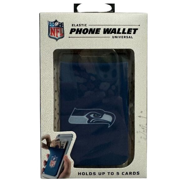 NFL Seattle Seahawks Football Single Pack Strong 3M Adhesive Cellphone Wallet