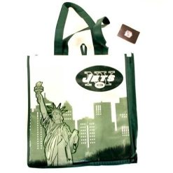 2pk NFL New York Jets Football Official Nylon Liberty Reusable Shopping Bags