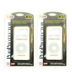 2pk NCAA Florida State Seminoles Official Vintage Clear Case iPod Protector