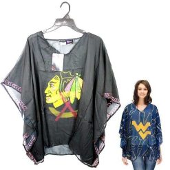 Chicago Blackhawks Caftan One Size Fits Most Women's Clothing NHL Merch