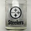 Pittsburgh Steelers Cocktail Glass 13oz Old Fashioned Clear NFL Official Merch