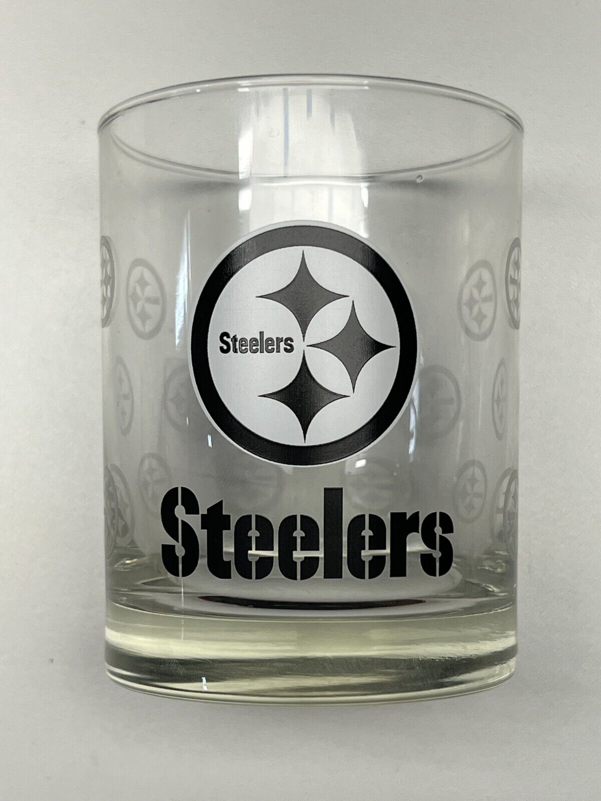 Pittsburgh Steelers Cocktail Glass 13oz Old Fashioned Clear NFL Official Merch