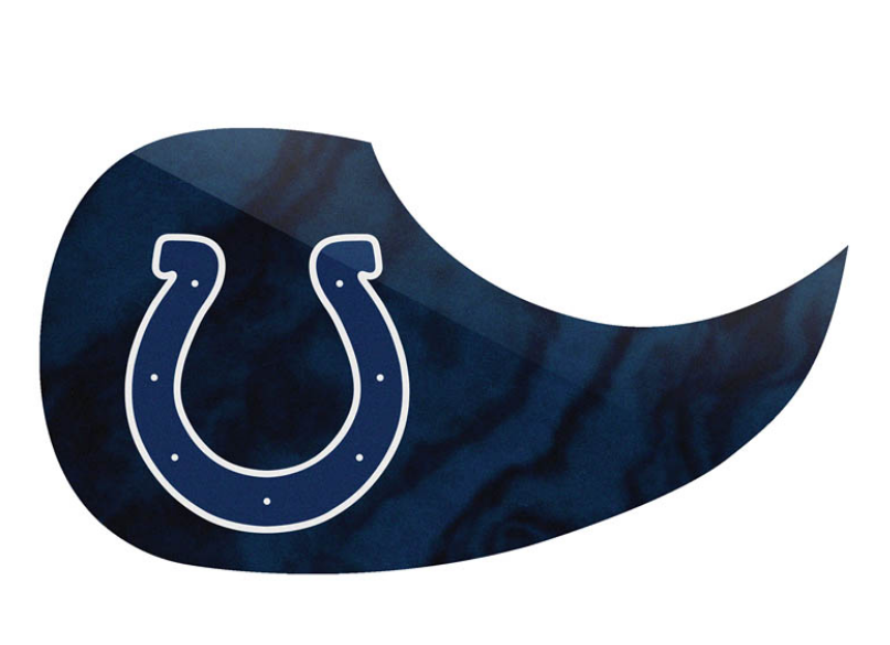 Indianapolis Colts Guitar Pick Guard Cover Woodrow Music NFL Official Merch