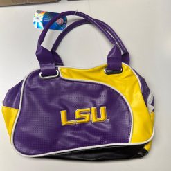 LSU Tigers Handbag Women's Bowler Fashion Purse Bag NCAA Official Merch